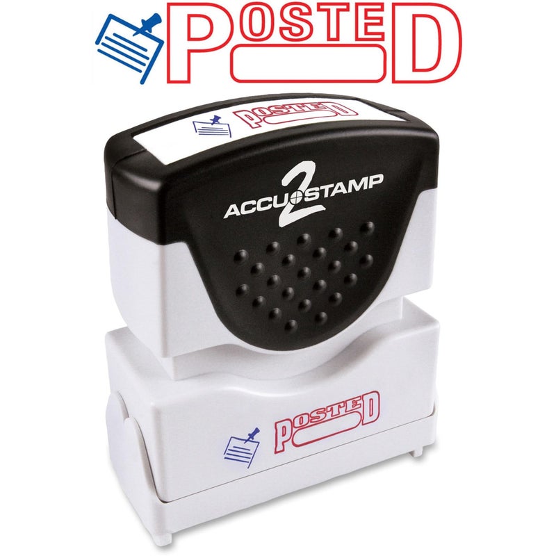 AccuStamp Accu-Stamp2Â® Pre-Ink Message Stamp, "Posted", Red - Image 5